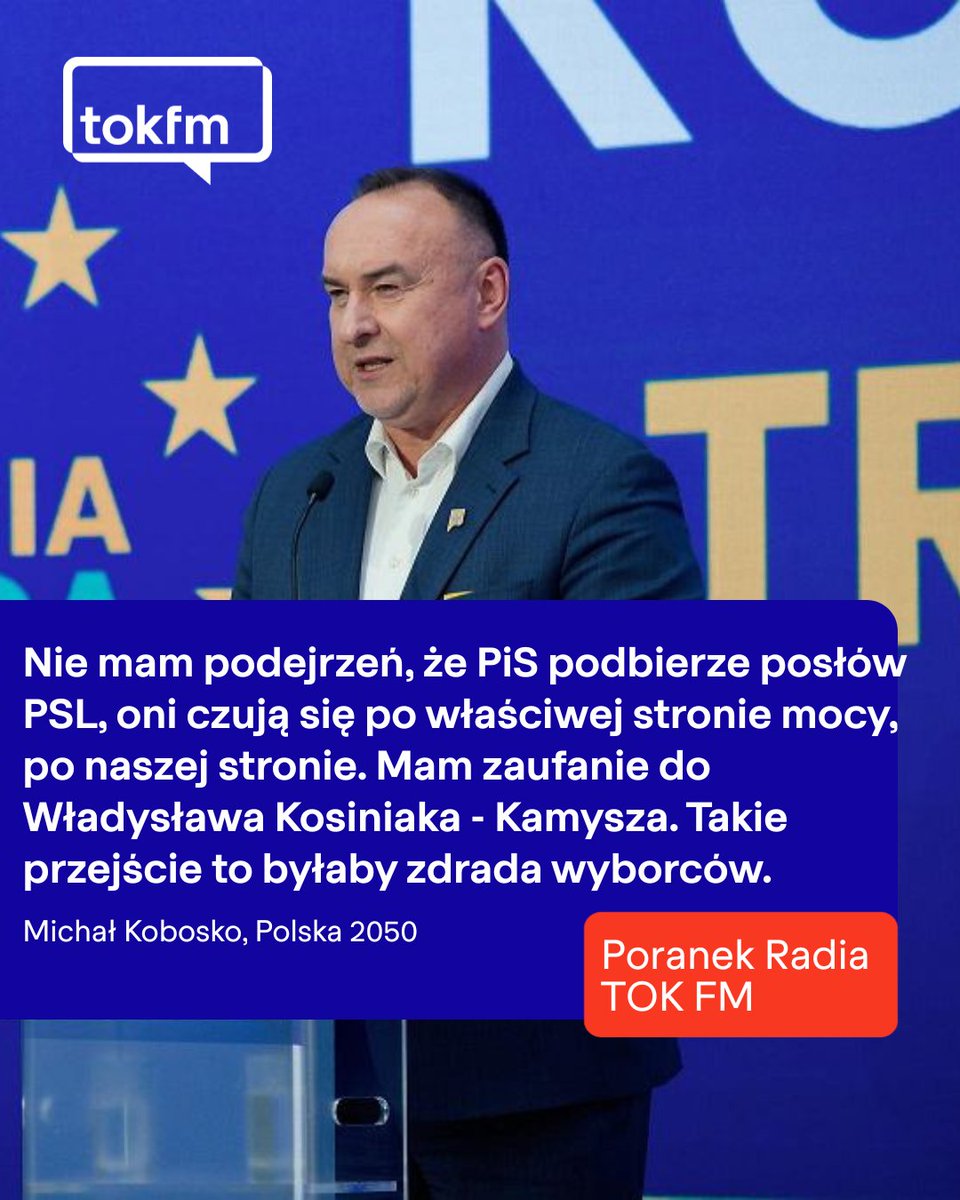 Radio TOK FM (@radio_tok_fm) on Twitter photo Podzielacie optymizm i zaufanie posła <a href="/michalkobosko/">Michal Kobosko MEP</a>?
Cała rozmowa 👉audycje.tokfm.pl/podcast/176514 Podzielacie optymizm i zaufanie posła <a href="/michalkobosko/">Michal Kobosko MEP</a>?
Cała rozmowa 👉audycje.tokfm.pl/podcast/176514