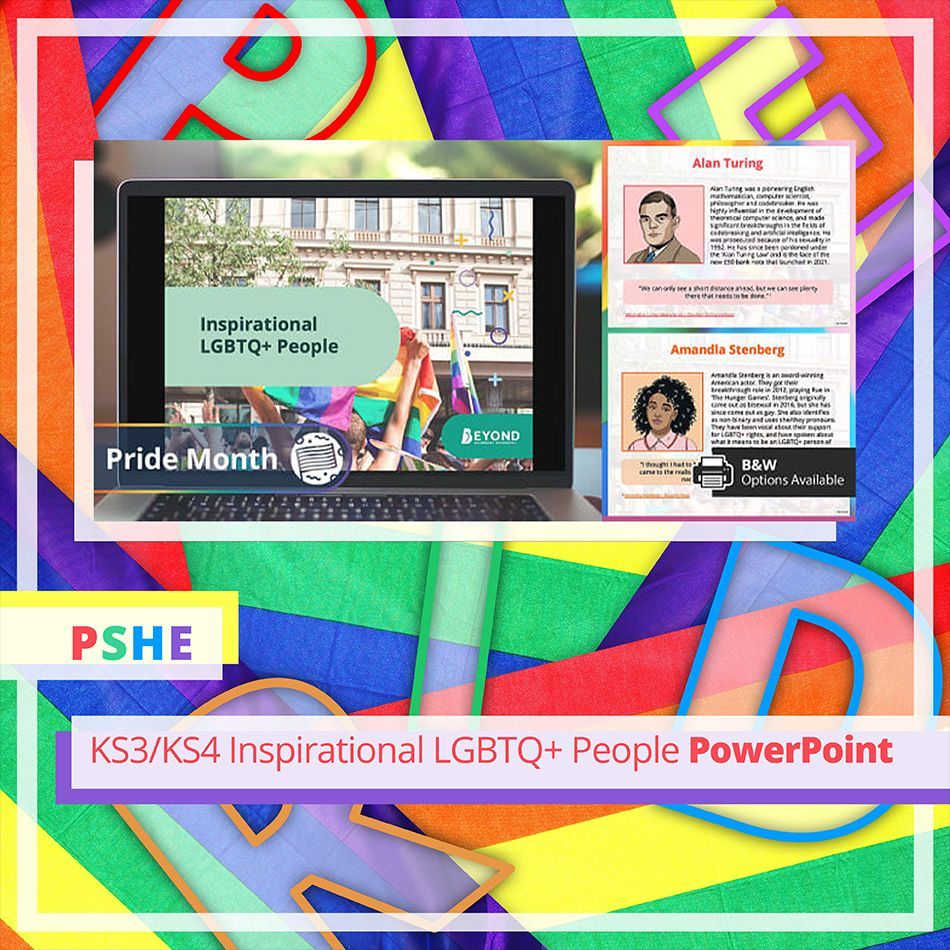 Explore a wonderfully crafted, informative resource pack that centres on inspirational LGBTQ people in history and now. Including a PowerPoint and Fact File template, the resource prompts learners to research LGBTQ people that they find inspirational. 
buff.ly/zBymTd6