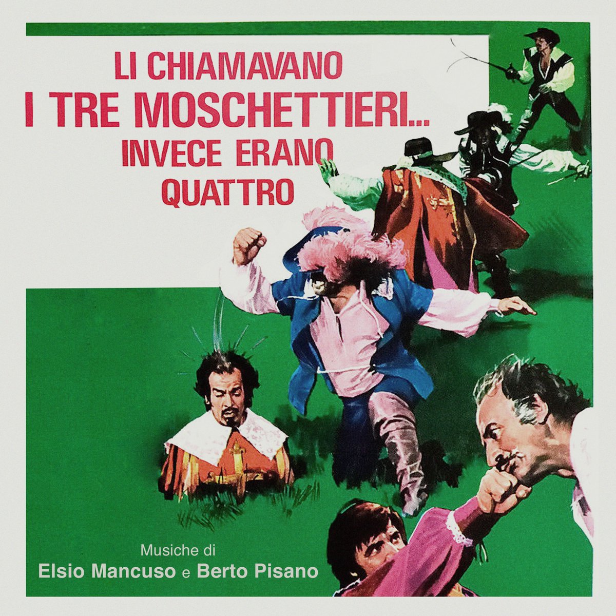 ⚔️ NEW DIGITAL RELEASE ⚔️

Four Flies unearths Mancuso-Pisano's score for 1973's wild Li chiamavano i tre moschettieri... Invece erano quattro". Expect Kung-Fu, comedy, &amp; evocative Baroque. A 70s Italian genre mashup like no other!

👉 found.ee/tremoschettieri

#fourflies