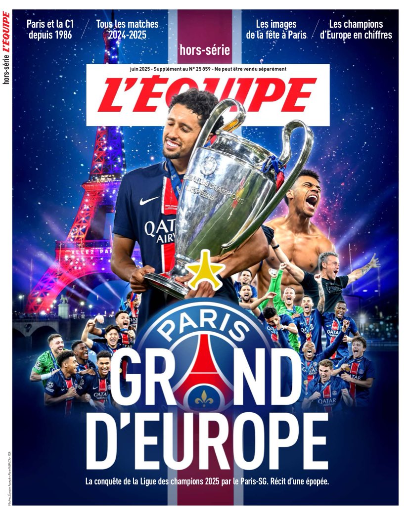 🗞️ Le hors-série de l’Equipe qui revient sur l’intégralité de notre parcours est disponible.