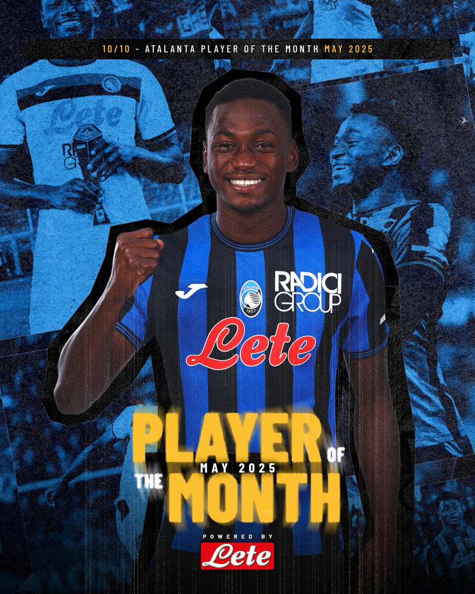 𝑺𝑼𝑳𝑬-𝑴𝑨𝑮𝑰𝑪𝑶 🇬🇭✨

Con due capolavori da fuori area Ibrahim Sulemana si aggiudica l'ultimo POTM della stagione 🔥

With two masterpieces from outside the box, Ibrahim Sulemana claims the final POTM of the season 🤩

Powered by <a href="/Acqua_Lete/">Acqua Lete</a> 
#GoAtalantaGo ⚫🔵