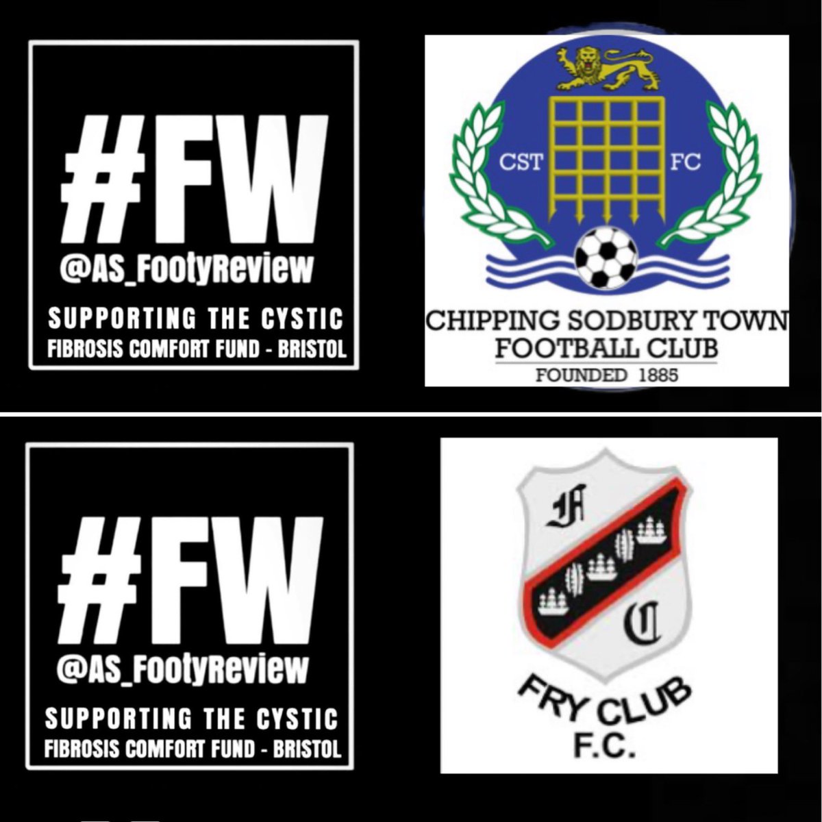 Stoner (@as_footyreview) on Twitter photo Absolutely amazing from <a href="/TSods/">Chipping Sodbury Town FC</a> and <a href="/FrysFC/">Fry Club FC</a> to be using the #FW as sponsorship for next season at their own cost, highlighting and supporting awareness for <a href="/cfcf_bristol/">CFComfortFundBristol</a> as a gesture of my gratitude I will be donating £100.00 to the charity as a thank you for the 2 clubs support, Absolutely amazing from <a href="/TSods/">Chipping Sodbury Town FC</a> and <a href="/FrysFC/">Fry Club FC</a> to be using the #FW as sponsorship for next season at their own cost, highlighting and supporting awareness for <a href="/cfcf_bristol/">CFComfortFundBristol</a> as a gesture of my gratitude I will be donating £100.00 to the charity as a thank you for the 2 clubs support,