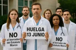 Vengo del futuro para deciros que un día antes de llevarse a cabo, desconvocaron la #HuelgaMédica La situación no se arregla con huelgas que tienen servicios mínimos abusivos y desproporcionados, sino con medidas más drásticas 
DIMISIONES EN CADENA o BAJAS MÉDICAS por estrés