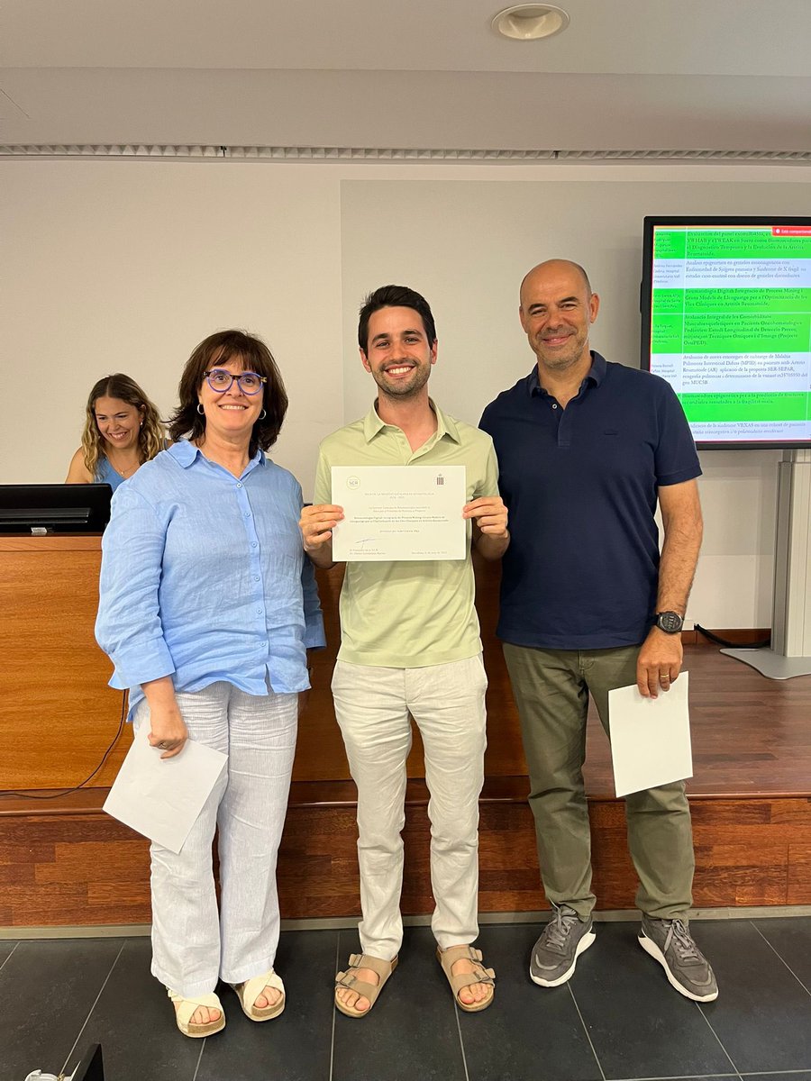 El Dr. <a href="/AsierGAlija/">Asier García</a> guanya la beca de la <a href="/SCReuma/">Societat Catalana de Reumatologia</a> pel projecte: 
“Reumatologia digital: integració de Process Mining i grans models de llenguatge per l’optimització de les vies clíniques de l’artritis reumatoide.”

Enhorabona 🙌🏻!