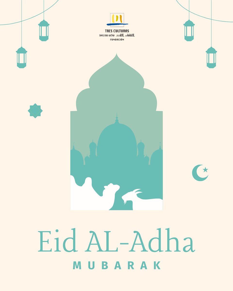 Hoy queremos felicitar a todas las personas que celebran el Eid al-Adha, una de las festividades más importantes del calendario musulmán 🌙🐑

Una ocasión para reunirse en familia, compartir, agradecer y fortalecer los lazos de solidaridad y generosidad 🫂