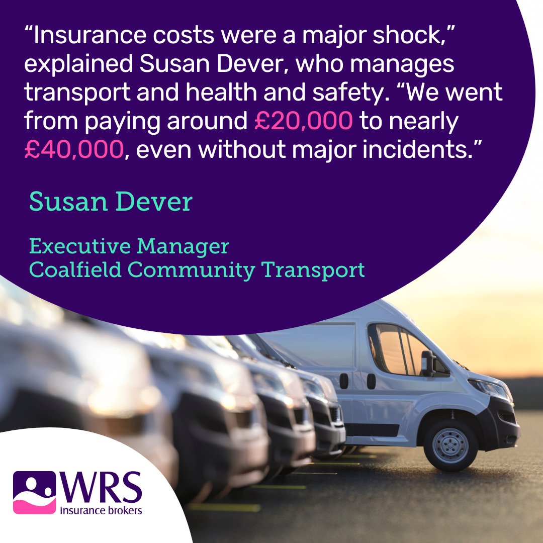 WRS Insurance Brokers (@wrsinsurance_) on Twitter photo “Insurance costs were a major shock...”
Coalfield Community Transport faced soaring premiums until they connected with WRS and <a href="/BCD_Insurance/">Business Choice Direct Insurance Services</a> through <a href="/CTAUK1/">Community Transport Association</a>.
🚐 A great example of sector collaboration in action.
Read more here:🔗 bit.ly/supporting-saf…
#CharityInsurance “Insurance costs were a major shock...”
Coalfield Community Transport faced soaring premiums until they connected with WRS and <a href="/BCD_Insurance/">Business Choice Direct Insurance Services</a> through <a href="/CTAUK1/">Community Transport Association</a>.
🚐 A great example of sector collaboration in action.
Read more here:🔗 bit.ly/supporting-saf…
#CharityInsurance