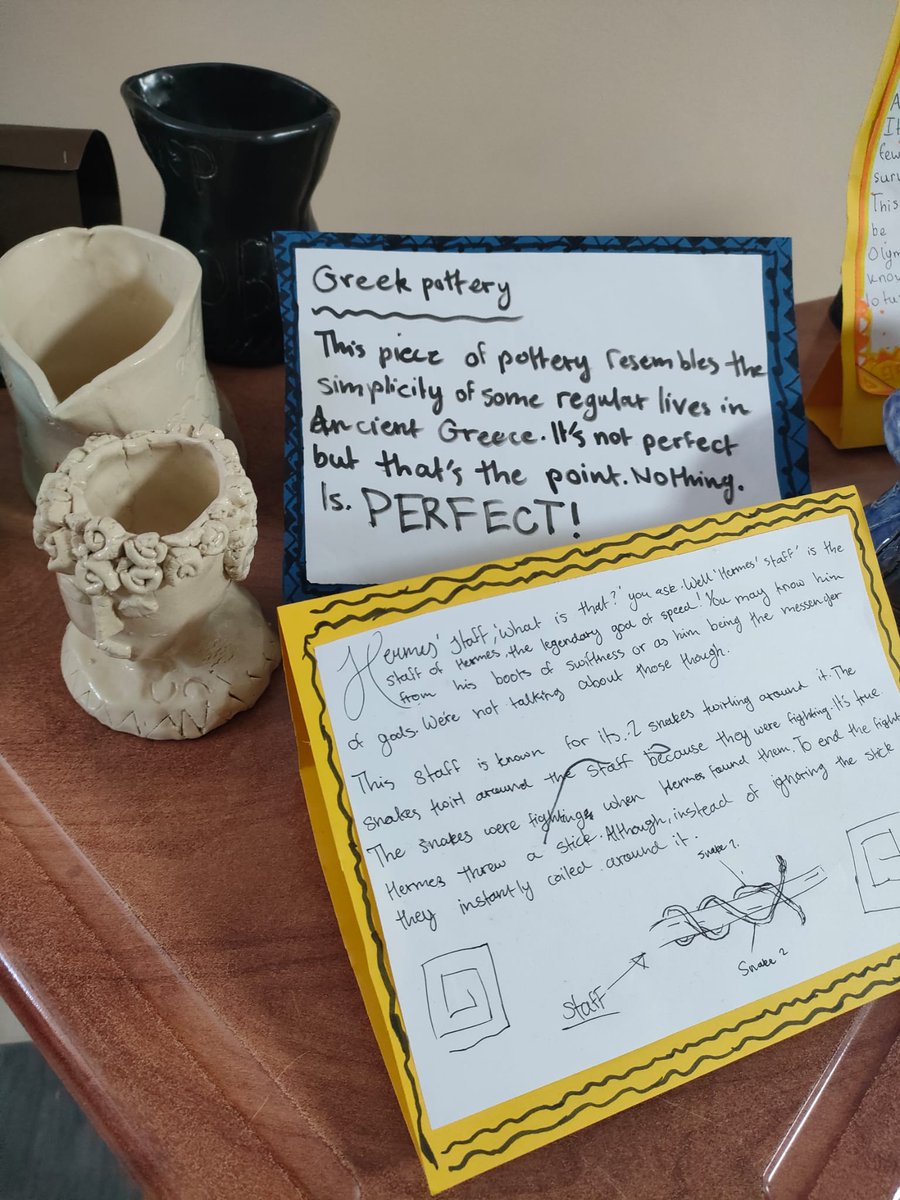 <a href="/_bsuofficial/">The British School of Ulaanbaatar</a> Year 6 Museum on Ancient Greece. Fantastic art and research work on display. 🇬🇷

#BSO #Mongolia #Greece