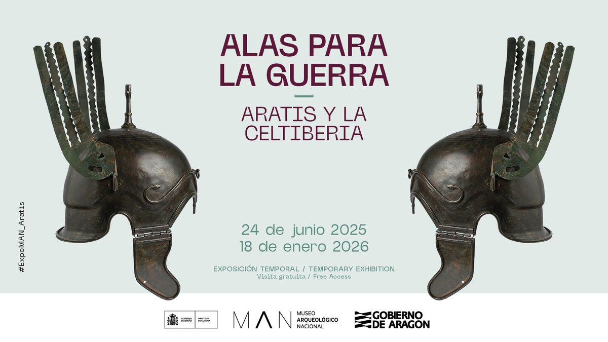 🥰¿Tenéis ganas de conocer nuestra última exposición temporal? #ExpoMAN_Aratis llega a partir del 24 de junio en la planta -1.
¡Si quieres viajar a la Celtiberia durante la Edad del Hierro, conocer el mundo guerrero y descubrir la antigua ciudad de Aratis, no dudes en visitarnos!