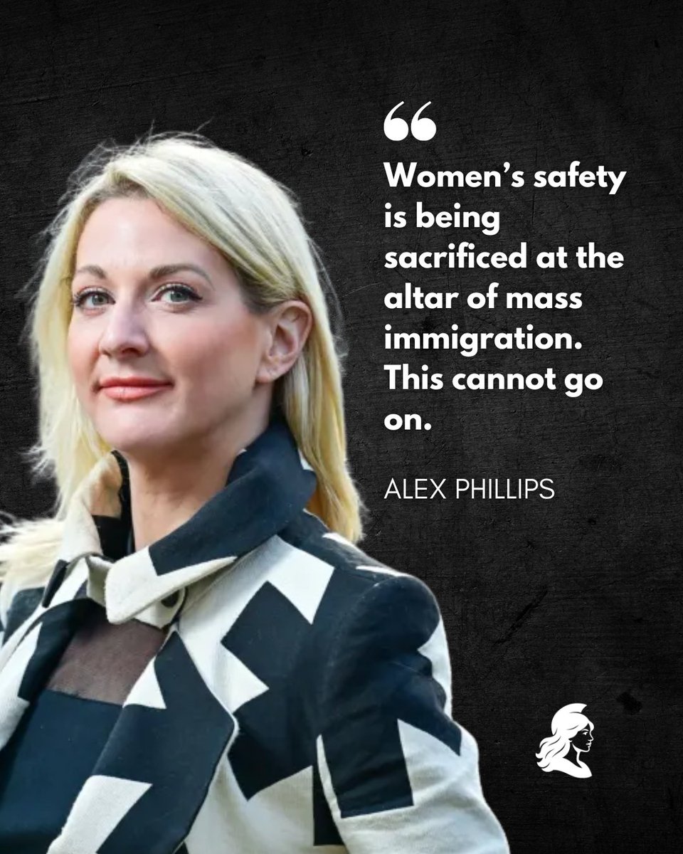 Women’s Safety Initiative (@womensafety_uk) on Twitter photo Mass immigration can’t come before women’s safety.
ALex Phillips, <a href="/ThatAlexWoman/">Alex Phillips</a> is spot on. 👏 Mass immigration can’t come before women’s safety.
ALex Phillips, <a href="/ThatAlexWoman/">Alex Phillips</a> is spot on. 👏