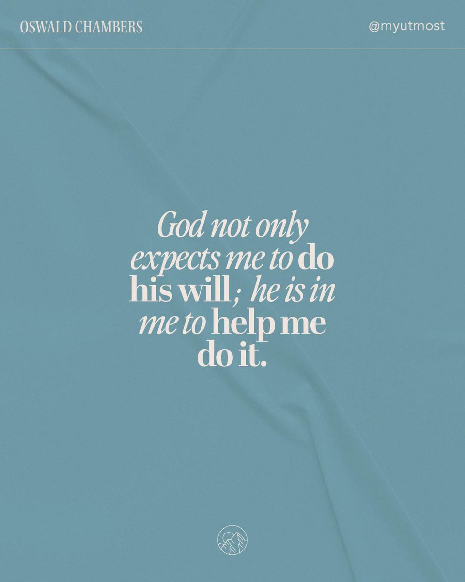 You are not a coward; whatever it is, you're going to face it.

Read today's full devotional at utmost.org/today/

⁠#MyUtmostForHisHighest #OurDailyBread #OswaldChambers #DailyDevotionals