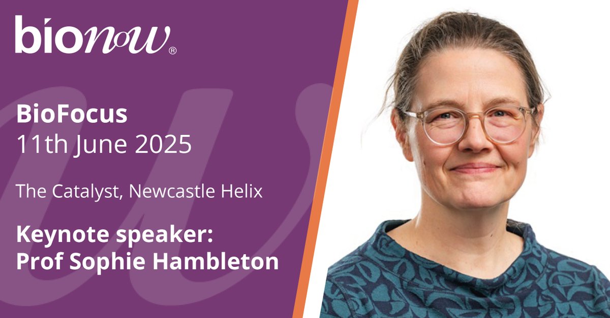 Bionow's tweet photo. Our final #SpeakerWeek keynote for #BioFocus is Professor in Paediatrics & Immunology at @UniofNewcastle, Sophie Hambleton, who is best known for her research on the #molecular basis of novel inborn errors of the #ImmuneSystem.
https://t.co/4WJH8eWMf4 https://t.co/y1Er3flaKf