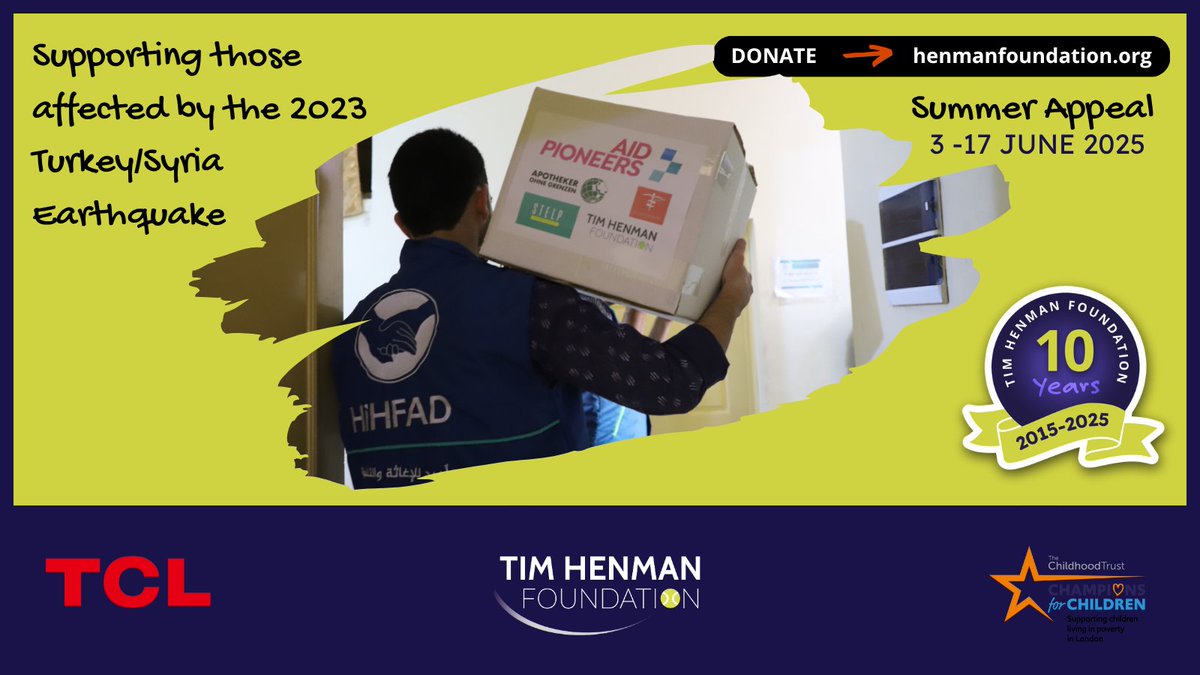 THF needs your help to respond in times of extreme need🙏Your donations helped us provide USD 262,632 worth of medical supplies delivered to 8 hospitals in Syria following the 2024 earthquakes with aid for c.414 people. Give today and change a life forever henmanfoundation.org/summer-appeal/