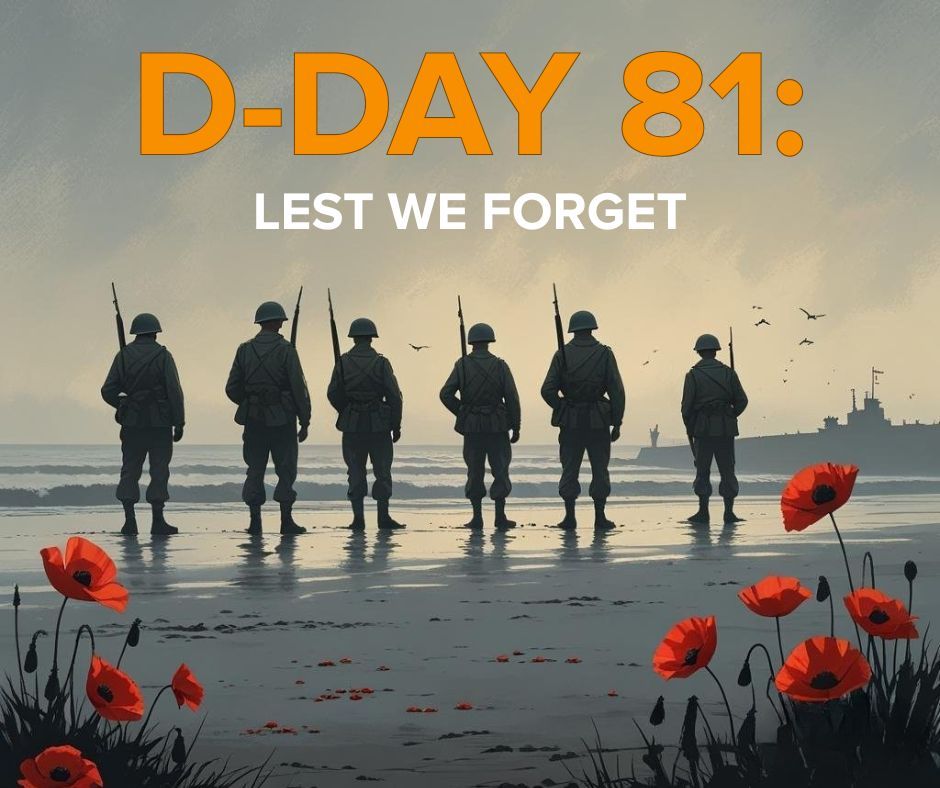 EntrainSpace's tweet photo. Today marks the 81st anniversary of the D-Day landings where over 130,000 Allied troops braved the beaches of Normandy. Many gave their lives so future generations could live in freedom. We remember their courage, their sacrifice, and their legacy.
#EntrainSpace #DDay81 #LestWeForget