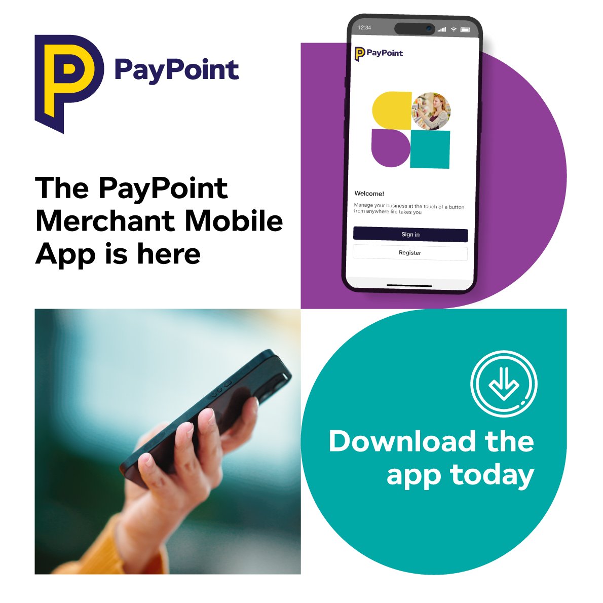 Our PayPoint Merchant Mobile App is available for retailers with card acquiring services arranged by PayPoint! Easily view all your sales and transactions in one place. Download free now from the App Store and Google Play! bit.ly/4hBmXVp