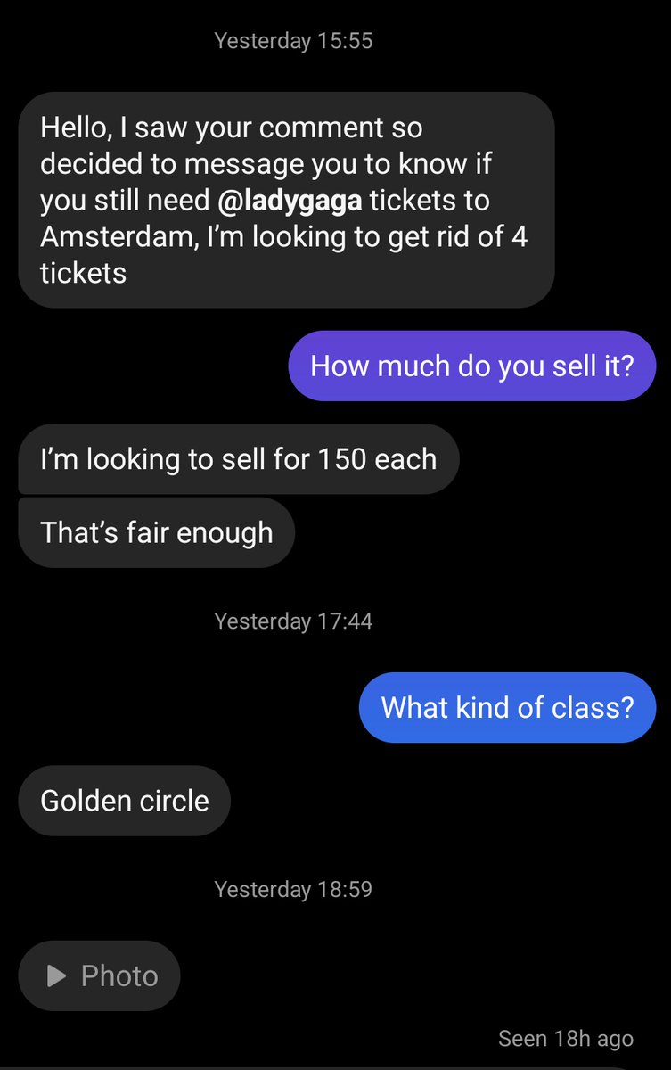 When kalah war tiket Lady Gaga bulan DU bulan lalu, Masih cari2 banyak yg nawarin tapi takut zonk ditipu 🤣