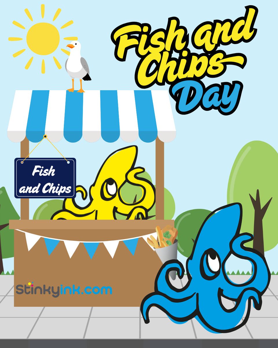 We like our prints like our chips — crisp and satisfying.

Celebrate National Fish &amp; Chips Day the right way... just keep the grease off the paper! 🐟🍟🖨️

#CrispPrintsOnly #NationalFishAndChipsDay #StinkyInk