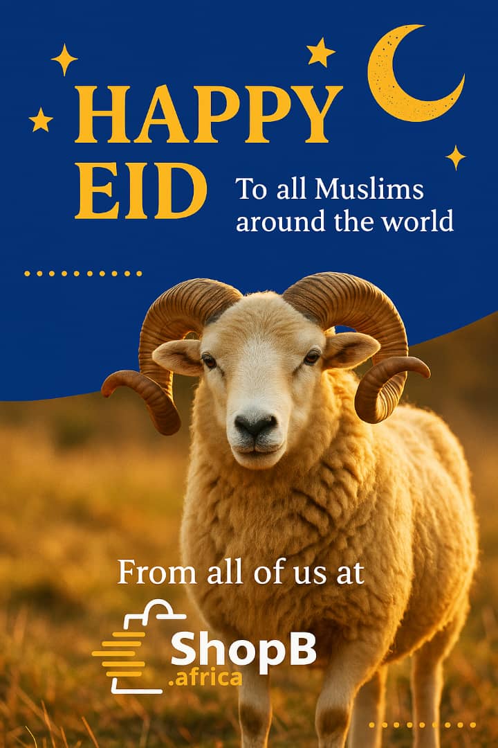 Shopbafrica's tweet photo. 🌙✨ Eid Mubarak!
As we celebrate this blessed occasion, we extend our heartfelt wishes to all Muslims around the world. May your homes be filled with joy, your hearts with peace, and your lives with countless blessings.

🕋 From all of us at https://t.co/yAB4O1mUf4, Happy Eid! https://t.co/cz0XvEzlpJ