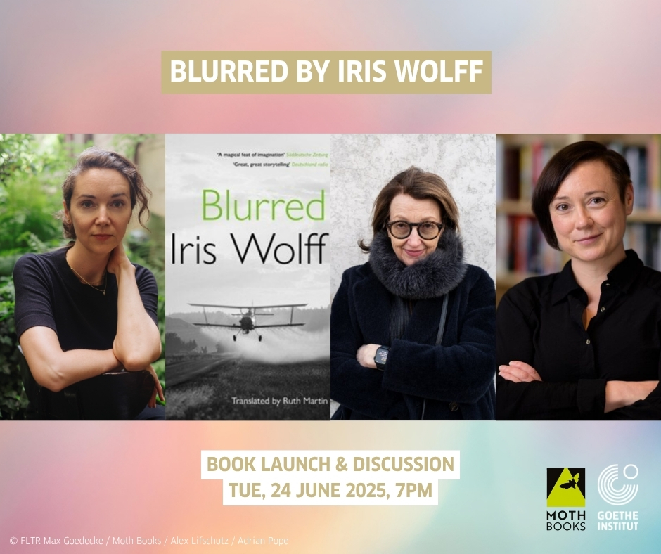 moth_books's tweet image. 📖 Join author Iris Wolff, translator Ruth Martin & publisher Monique Charlesworth for a discussion of Blurred — a novel of migration, identity & loss.
📅 Tue 24 June 2025 | ⏰ 7 PM
📍 Goethe-Institut London
🎟 £6 / £3 concessions
🔗 goethe.de/ins/gb/en/ver.…