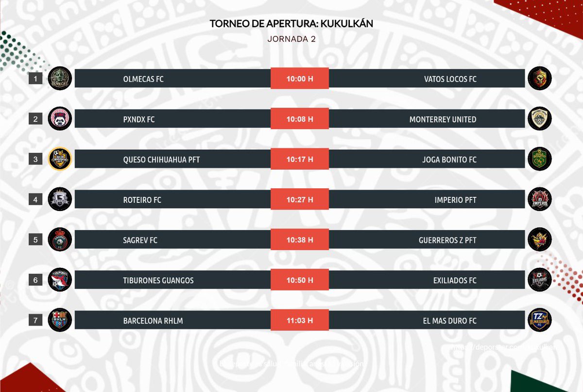 XolobalMX's tweet photo. JORNADA 1&amp;2: KUKULKÁN https://t.co/SJFCEbI7hj