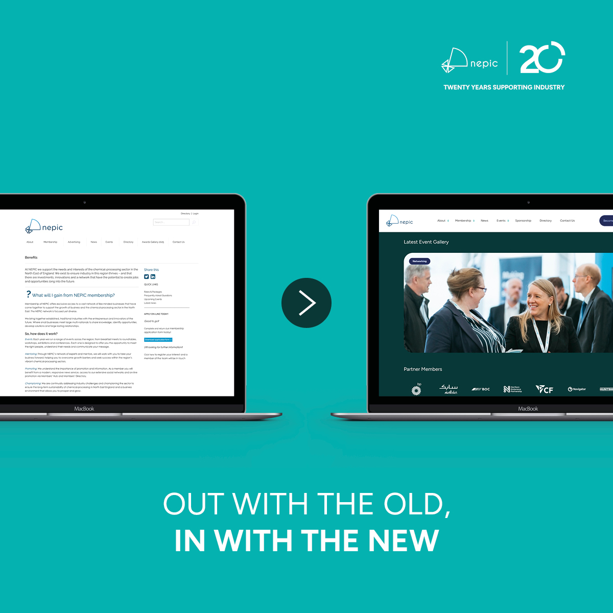 Out with the old, in with the new! 

Our brand new website, developed by Hush Digital and designed by Resolution is modern, simple to navigate and ensures members can access the services they need with ease.

Check it out here 👉 nepic.co.uk