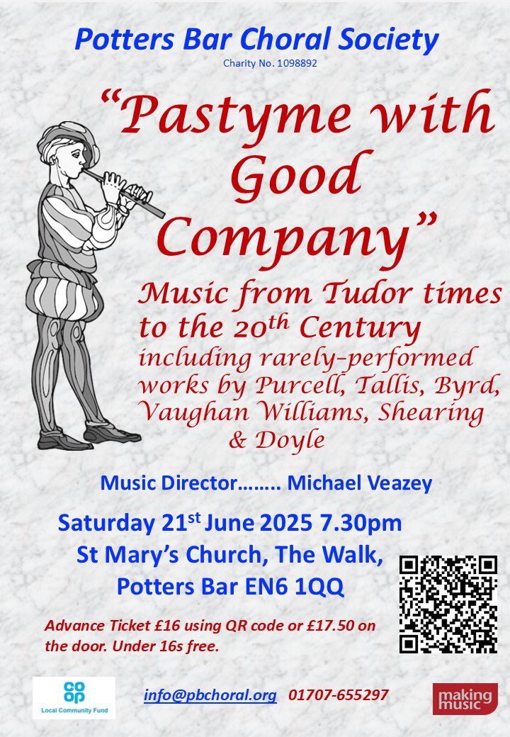 Potters Bar Choral Society (@pbchoralsoc) on Twitter photo Just over two weeks for our summer concert at <a href="/StMarysPB/">St Mary's Potters Bar</a>. It promises to me a great evening. Book tickets via trybooking.com/uk/events/landโฆ Just over two weeks for our summer concert at <a href="/StMarysPB/">St Mary's Potters Bar</a>. It promises to me a great evening. Book tickets via trybooking.com/uk/events/landโฆ