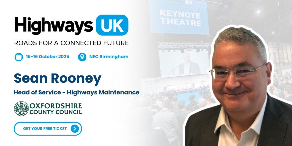 🎤 We're thrilled to welcome Sean Rooney, Head of Service - Highways Maintenance at Oxfordshire County Council, to the speaker lineup at Highways UK 2025! 

📢 Interested in speaking? Enquire today - buff.ly/GCD4PAH

🎟️ Register now for free! buff.ly/KLNiEqo