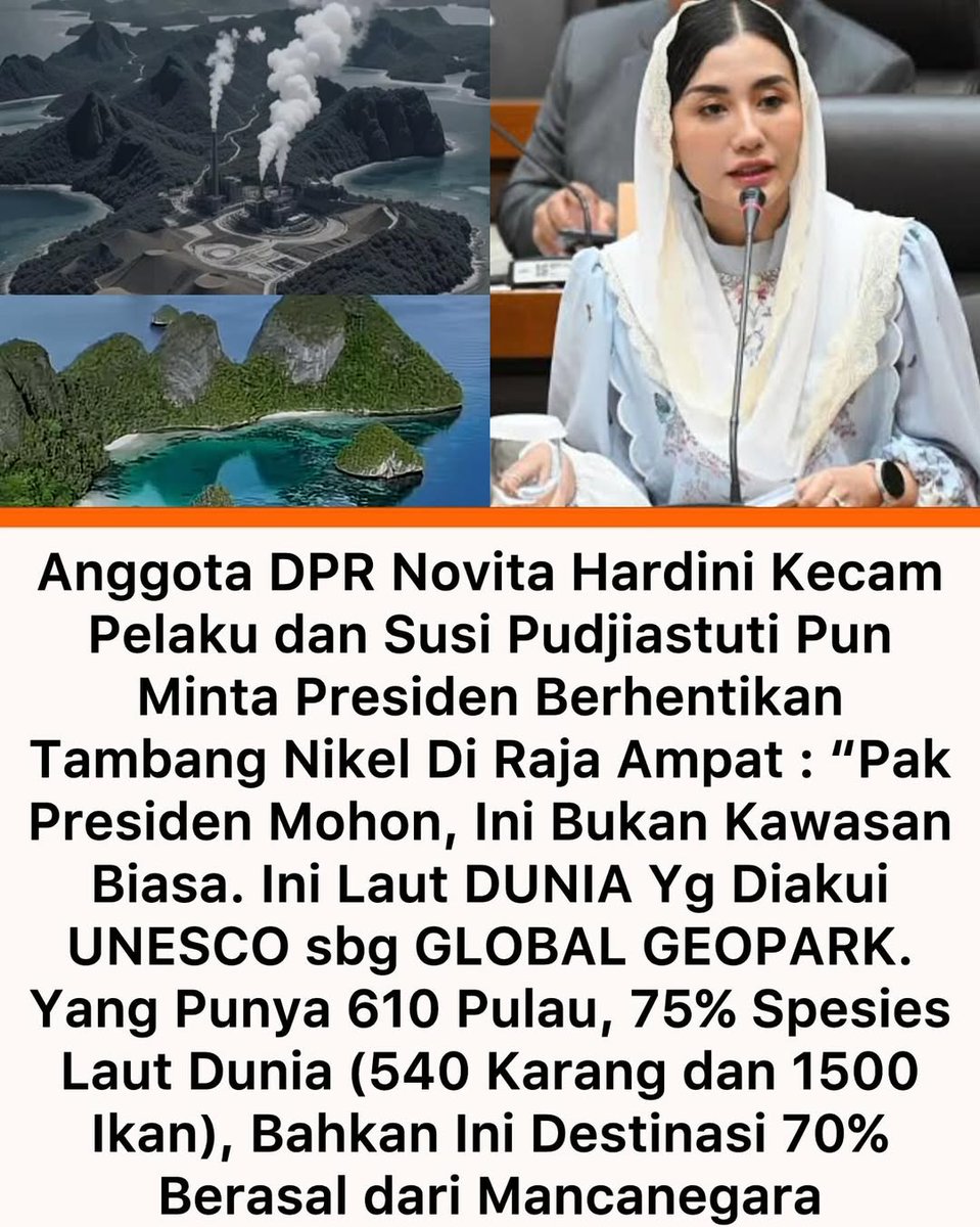 RAJA AMPAT BUKAN KAWASAN BIASA. 

Ini adalah salah satu surga biodiversitas laut dunia yang sudah diakui UNESCO sebagai Global Geopark.