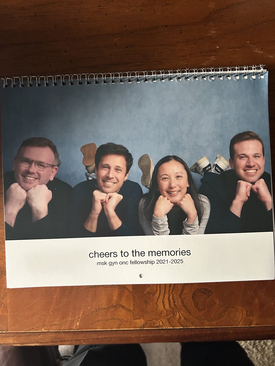 Love my new MSK graduates calendar!! Such a great group of fellows!