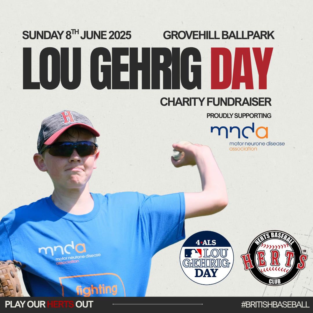 Herts Baseball Club (@hertsbaseball) on Twitter photo Plans for the weekend?? Head to our charity #baseball day at Grovehill with <a href="/BritishBaseball/">British Baseball Federation</a> league games, a BBQ, and raffle with great prizes donated by <a href="/MLBEurope/">MLB Europe</a> and <a href="/BaseballOutlet/">Baseball Outlet</a> — all raising money for <a href="/mndassoc/">MND Association</a> in the UK. See you there from 11am on Sunday! Plans for the weekend?? Head to our charity #baseball day at Grovehill with <a href="/BritishBaseball/">British Baseball Federation</a> league games, a BBQ, and raffle with great prizes donated by <a href="/MLBEurope/">MLB Europe</a> and <a href="/BaseballOutlet/">Baseball Outlet</a> — all raising money for <a href="/mndassoc/">MND Association</a> in the UK. See you there from 11am on Sunday!