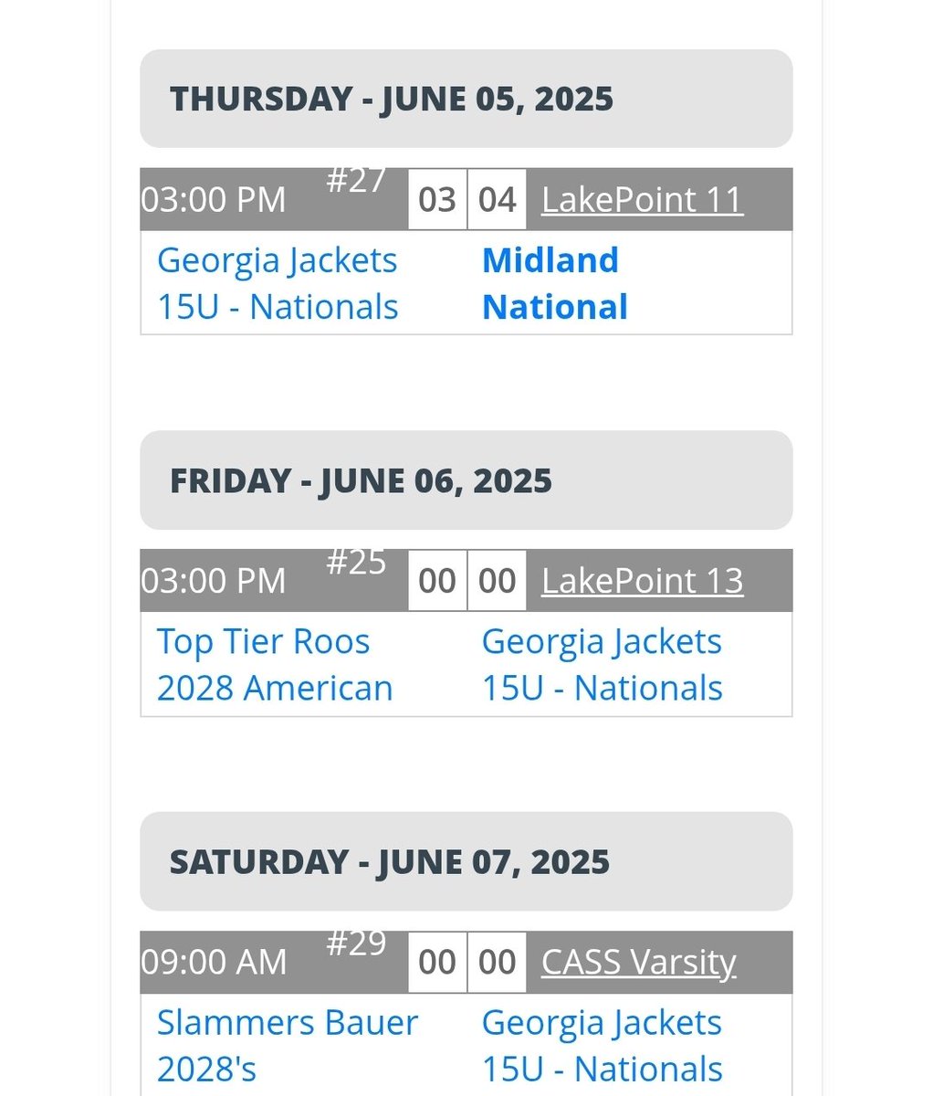 Ga Jackets 16u National tweet media