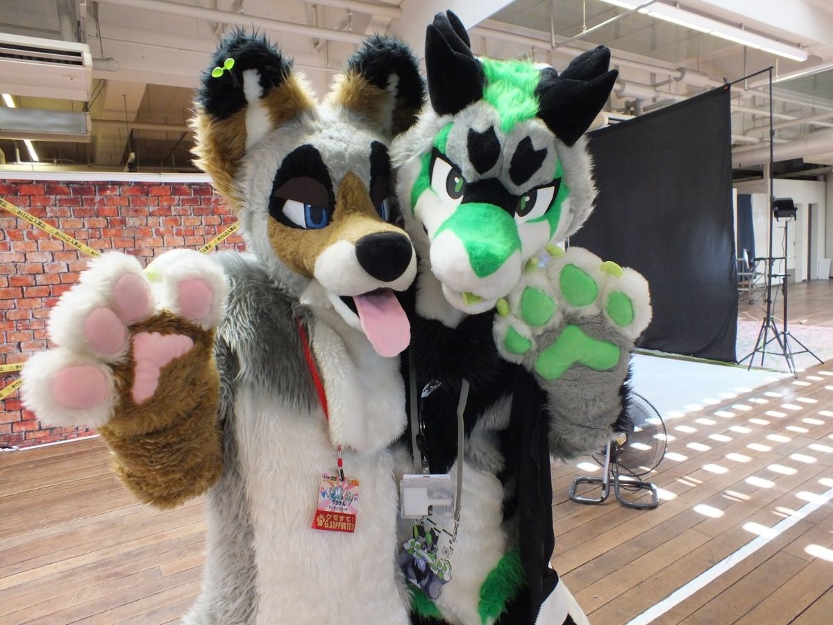 With Coyote!
#ケモすて4 
#FursuitFriday