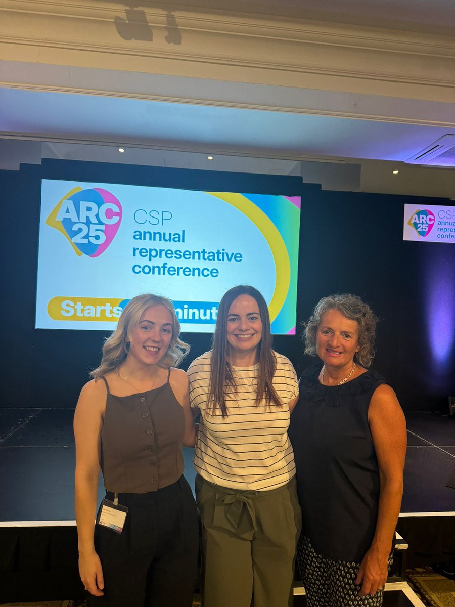Lisa, Louise and Ruth representing Scottish Board at #CSPARC2025 👏