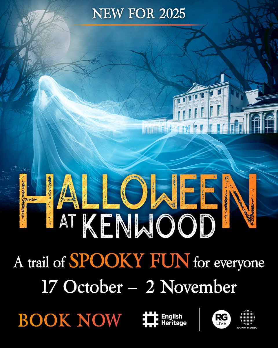 🎃 Something spooky is awaiting for you at Kenwood... a brand new Halloween trail at Kenwood for 2025 is ON SALE NOW 🕷️Venture through illuminated woods and enchanted gardens but beware: the darkness hides more than just shadows. Book now 👻rg.live/events/hallowe…
#Halloween2025