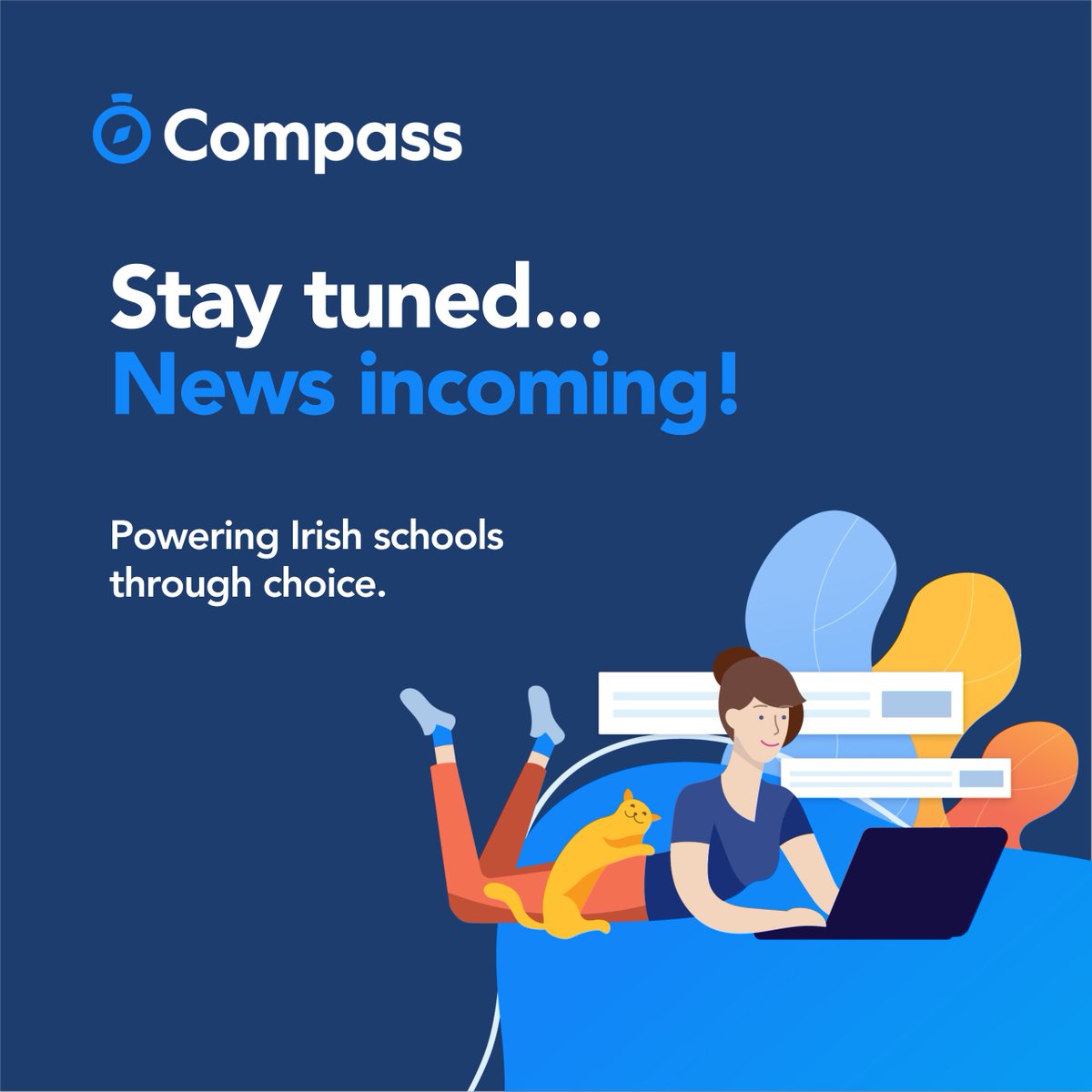 CompassMIS_IE's tweet image. 📣  Big news is on the horizon. 
More choice. More control.
Stay tuned – full announcement and press release dropping next week!
#CompassMIS #IrishSchools #SMIS #Choice #ComingSoon