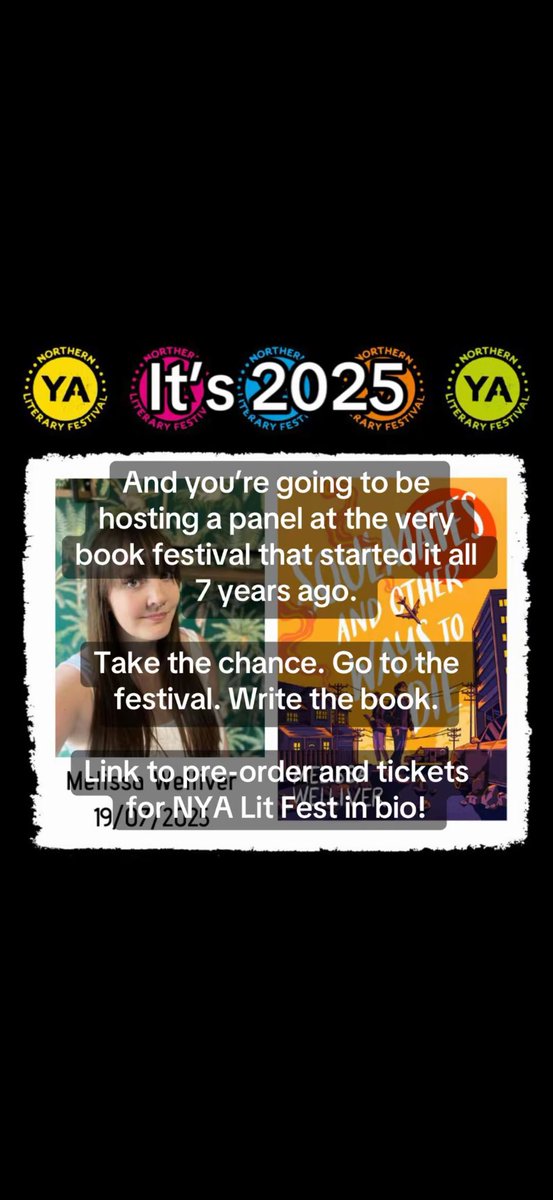 There was a gap in the middle there but we got here eventually! Grab a ticket for <a href="/NYALitFest/">The Northern YA Literary Festival</a> and start your author journey!
📅: 19th July 2025
💰: only £3!
📍: UCLan Preston Campus
🎟️: lancashire.ac.uk/events/listing…