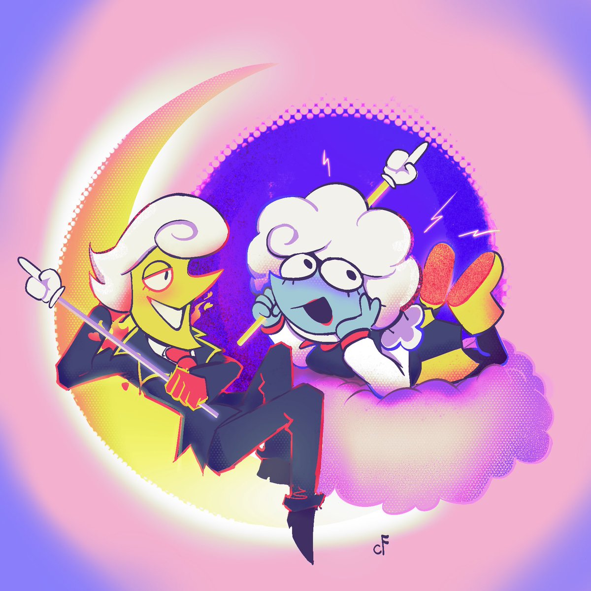 Chordfall's tweet image. #DeltaruneChapter3 #elnina #lanino #fanart