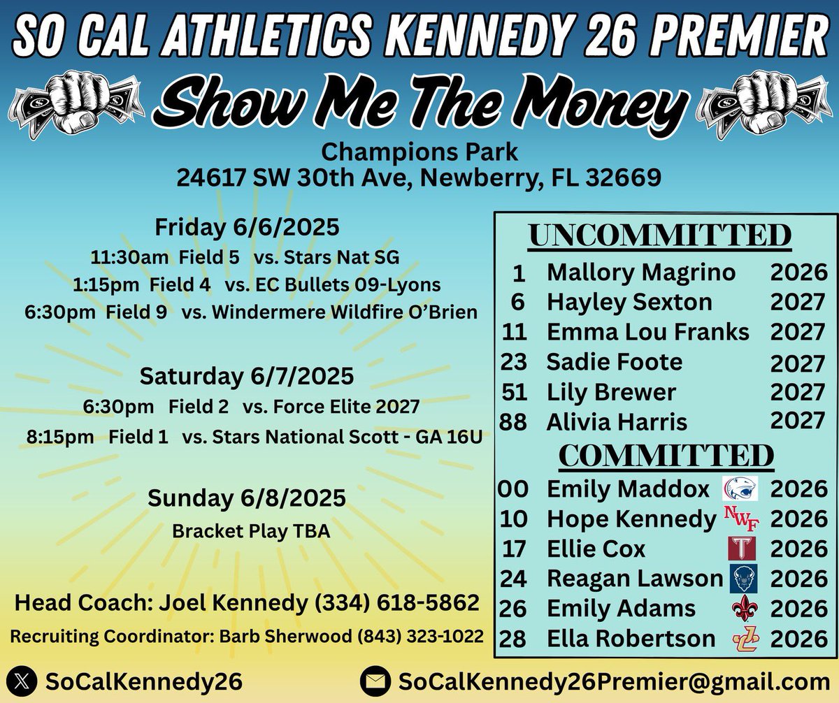 Ellie Cox (@elliecox2026) on Twitter photo After an awesome week worshipping and learning about the one true Light of the world at camp in Greenville, SC, I’m excited to be back with my team at SMTM!! John 4:42 <a href="/SoCalKennedy26/">So Cal Athletics Kennedy 26 Premier</a> <a href="/e_newellcoach/">Eric Newell</a> <a href="/NateTompkins/">Coach Nate</a> <a href="/MackPuck01/">Mackenzie Puckett</a> After an awesome week worshipping and learning about the one true Light of the world at camp in Greenville, SC, I’m excited to be back with my team at SMTM!! John 4:42 <a href="/SoCalKennedy26/">So Cal Athletics Kennedy 26 Premier</a> <a href="/e_newellcoach/">Eric Newell</a> <a href="/NateTompkins/">Coach Nate</a> <a href="/MackPuck01/">Mackenzie Puckett</a>
