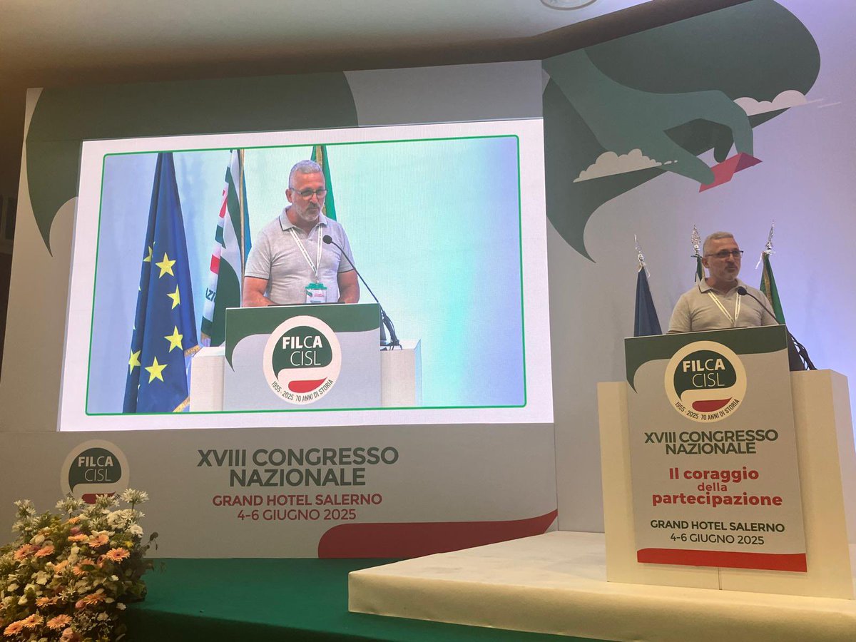 LiguriaCisl's tweet photo. 🟢 Intervento del nostro RLST Carmine Cascella al XVIII Congresso FILCA CISL Nazionale 
#salute #sicurezza #cantieri #edili https://t.co/a71UQRyY2W
