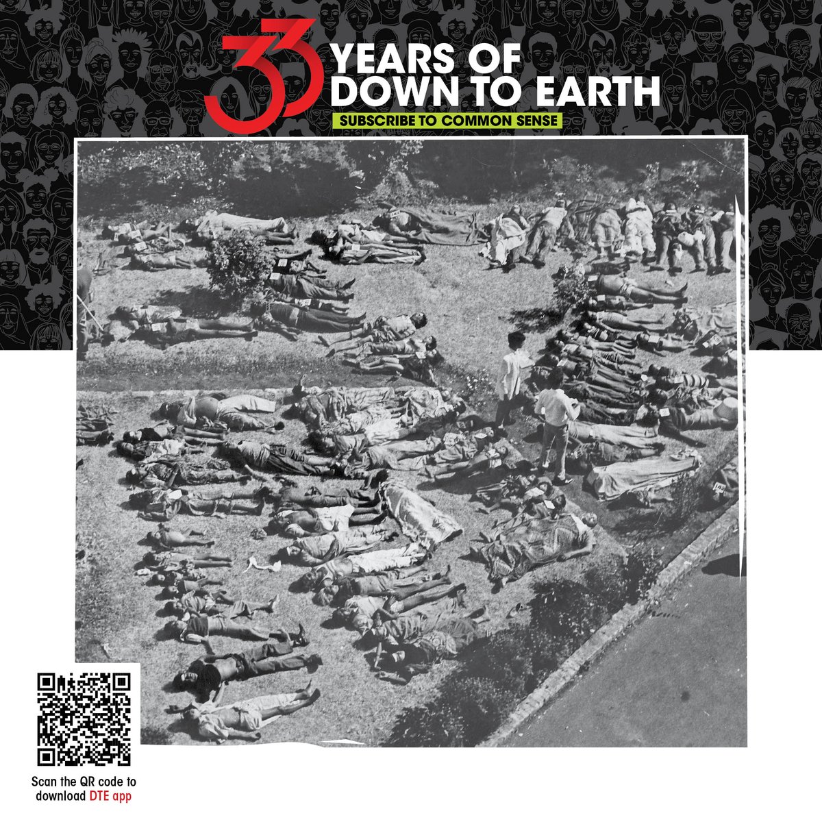 CSEINDIA (@cseindia) on Twitter photo <a href="/down2earthindia/">Down To Earth</a> <a href="/sunitanar/">Sunita Narain</a> <a href="/hindidown2earth/">Down To Earth Hindi</a> <a href="/Rajit1313/">Rajit Sengupta</a> <a href="/KiranPande4976/">Kiran Pandey</a> <a href="/rohinikrish9/">Rohini Krishnamurthy</a> <a href="/shagun__k/">Shagun</a> <a href="/PulahaRoy/">Pulaha Roy</a> <a href="/JoelMichaelhps/">Joel Michael</a> <a href="/sareen_rajneesh/">Rajneesh Sareen</a> <a href="/VivekChatto/">Vivek</a> 33 Years of Down To Earth | To commemorate our journey, we're opening our archives to share rare glimpses into India's environmental history that we witnessed.
Today, we look back at Bhopal Gas Tragedy тАУ a disaster in continuum. <a href="/down2earthindia/">Down To Earth</a> <a href="/sunitanar/">Sunita Narain</a> <a href="/hindidown2earth/">Down To Earth Hindi</a> <a href="/Rajit1313/">Rajit Sengupta</a> <a href="/KiranPande4976/">Kiran Pandey</a> <a href="/rohinikrish9/">Rohini Krishnamurthy</a> <a href="/shagun__k/">Shagun</a> <a href="/PulahaRoy/">Pulaha Roy</a> <a href="/JoelMichaelhps/">Joel Michael</a> <a href="/sareen_rajneesh/">Rajneesh Sareen</a> <a href="/VivekChatto/">Vivek</a> 33 Years of Down To Earth | To commemorate our journey, we're opening our archives to share rare glimpses into India's environmental history that we witnessed.
Today, we look back at Bhopal Gas Tragedy тАУ a disaster in continuum.