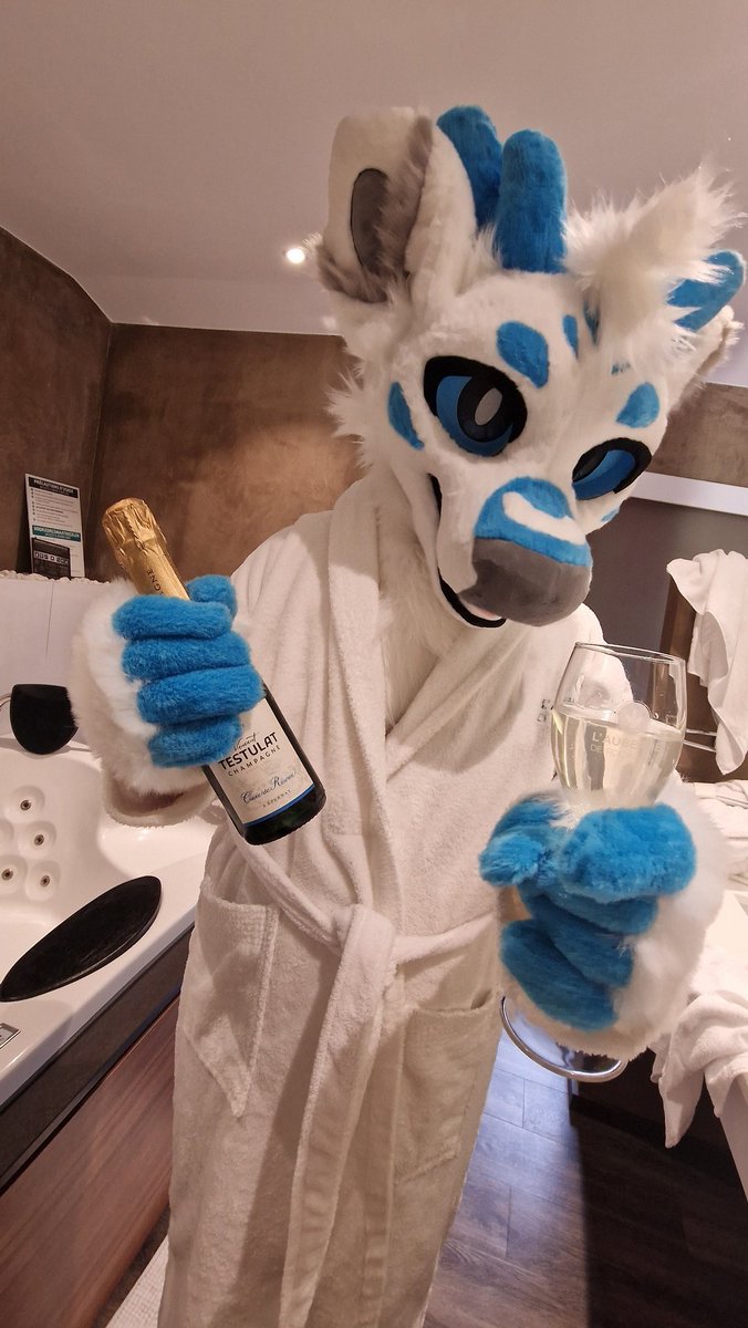 Cheers 🥂 Have a nice friday ! And have fun :3 

#fursuit #fursuiter #FursuitFriday