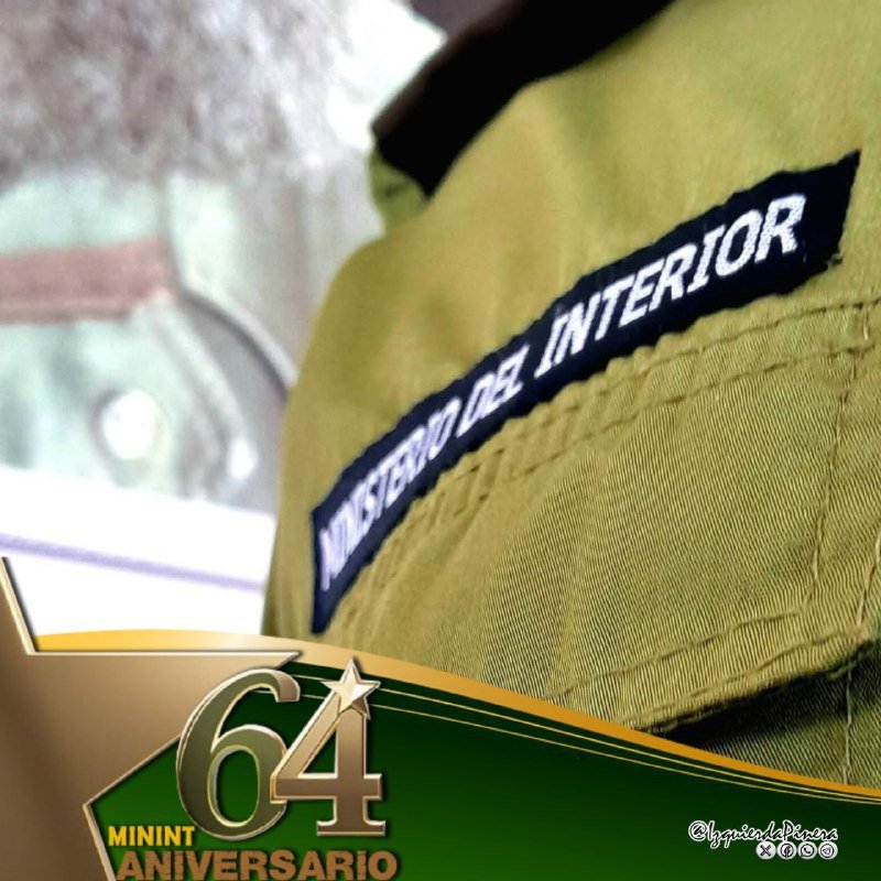 64 años salvaguardando las conquistas de la Revolución, defendiendo las 24 horas de día con escudos nuestra #IslaRebelde. Muchas felicidades a todos los miembros del MinInt.
#UnidosXCuba 
#CubaVencerá