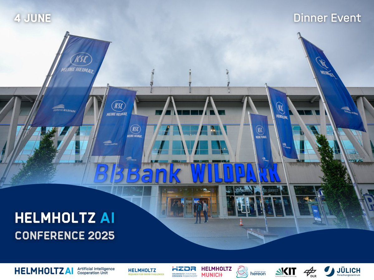 helmholtz_ai's tweet image. Knowledge exchange meets meaningful connection - and few venues spark conversation like this one.
The last evening of #HAICON25 was at the BBBank Wildpark VIP Lounge with dinner, dialogue, and a big reveal:
📍HAICON26 → Munich, June 2026!
Thanks to everyone who made it special
