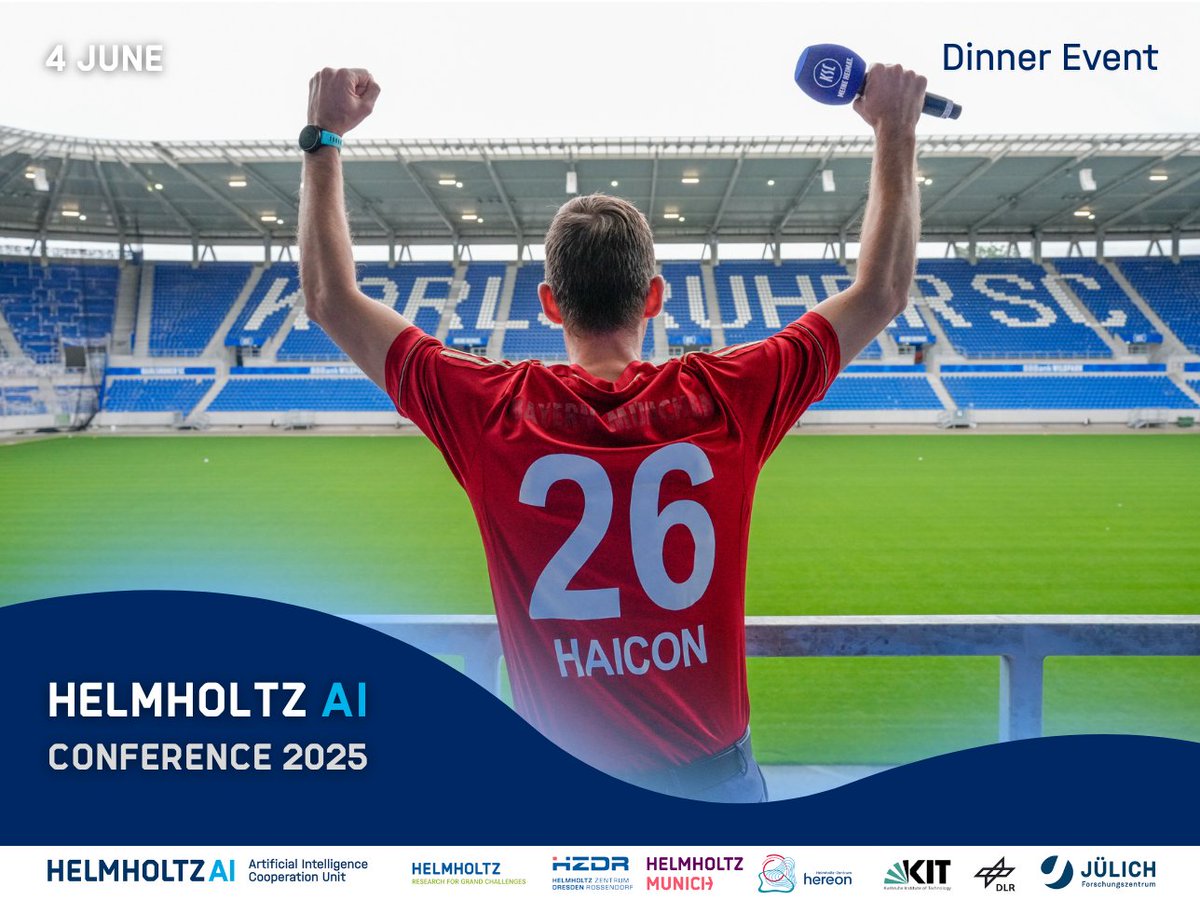 helmholtz_ai's tweet image. Knowledge exchange meets meaningful connection - and few venues spark conversation like this one.
The last evening of #HAICON25 was at the BBBank Wildpark VIP Lounge with dinner, dialogue, and a big reveal:
📍HAICON26 → Munich, June 2026!
Thanks to everyone who made it special