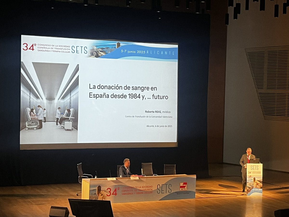 La donació de sang a Espanya des del 1984… a càrrec del Dr. Roig del <a href="/GVAdonasang/">GVA Dona Sang</a> <a href="/SETS_es/">SETS</a> #SETS2025