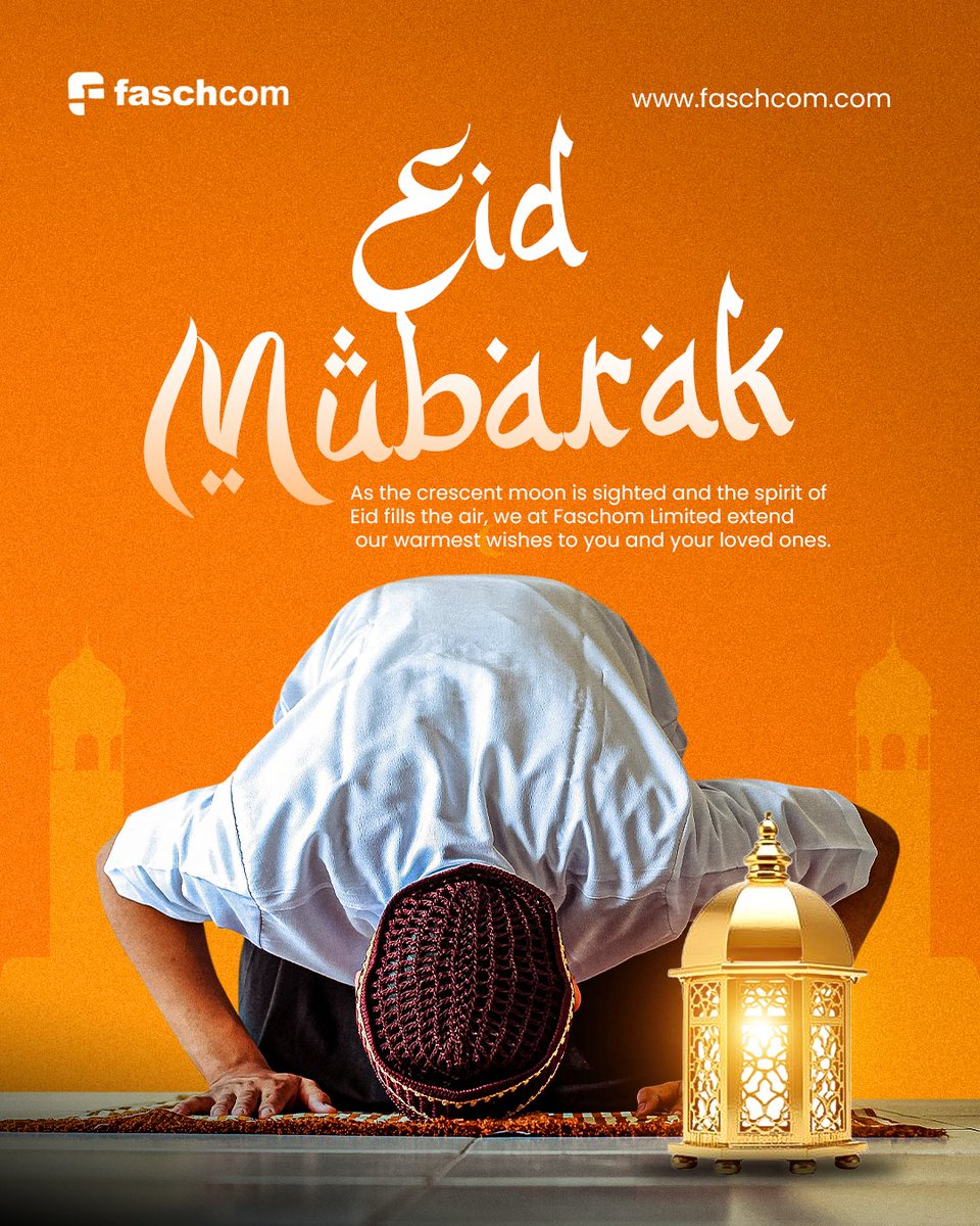 faschcom's tweet photo. Eid Mubarak from all of us at Faschcom! May your day be filled with joy, peace, and a connection that never drops spiritually and digitally
#faschcom https://t.co/y6l1WD2hrC