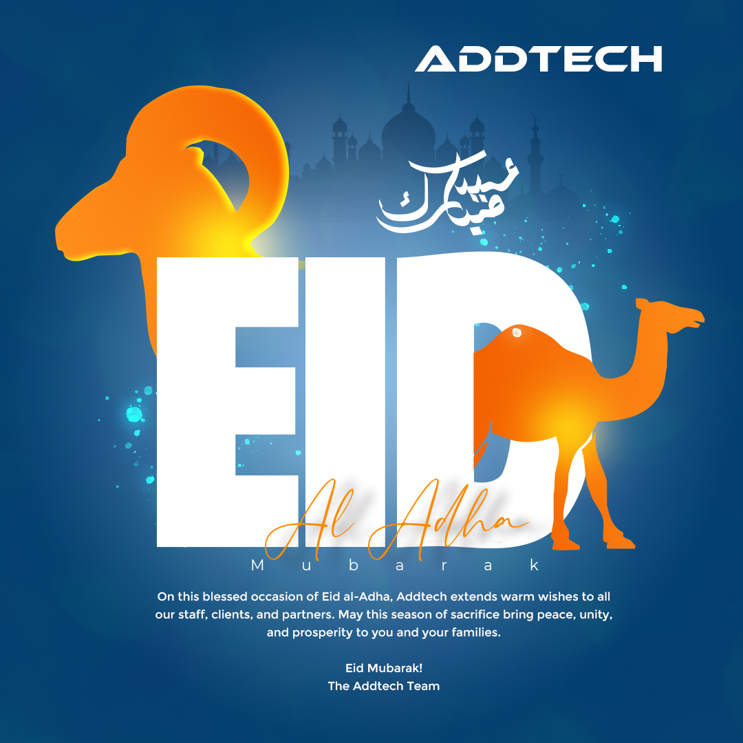 AddtechLiberia's tweet image. Wishing you a joyful and blessed Eid al-Adha!
May this season of sacrifice and reflection bring peace, unity, and prosperity to all.
 Eid Mubarak from all of us at Addtech!
#EidMubarak #EidAlAdha #AddtechCares #TogetherWeCelebrate