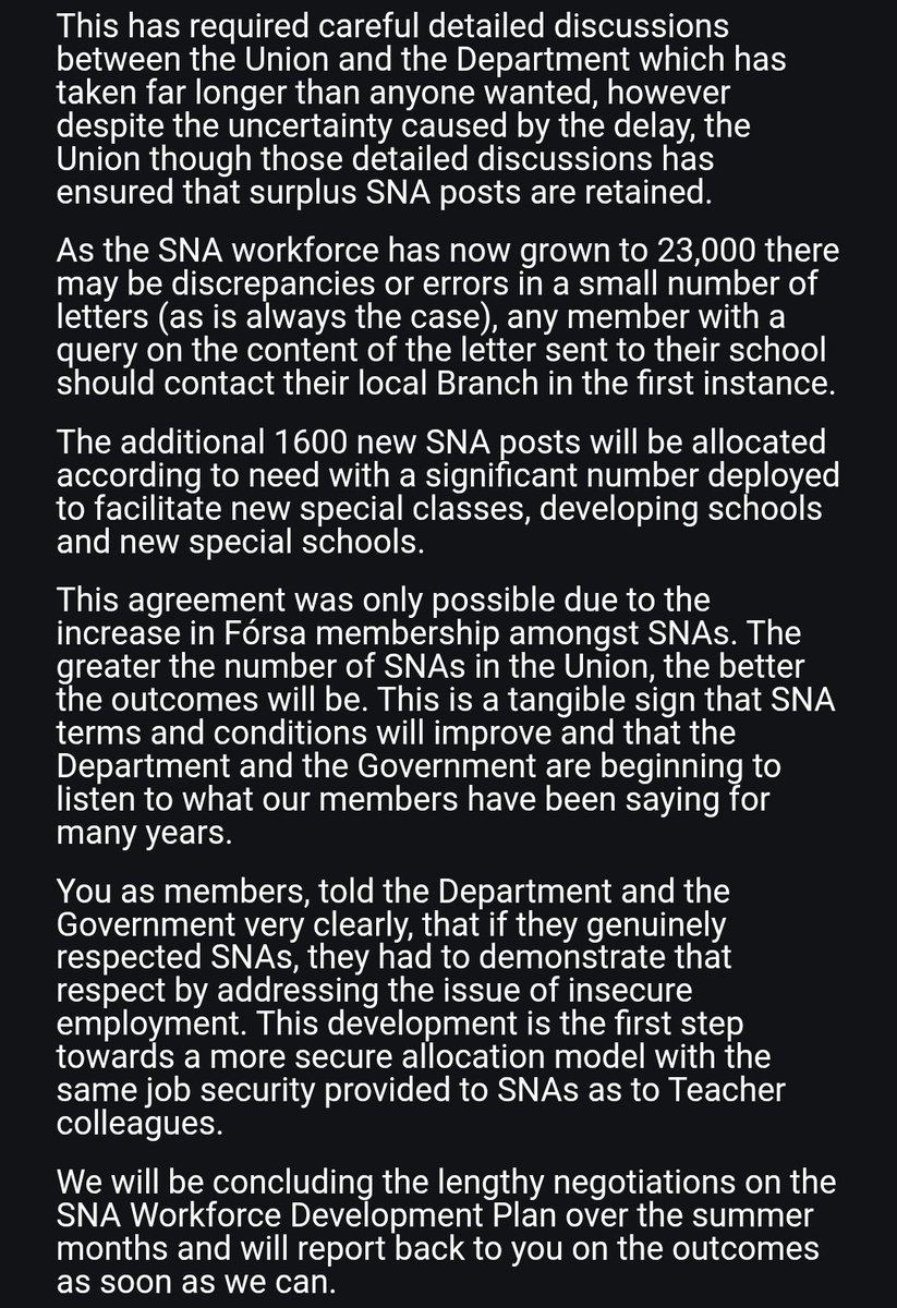 **SNA Allocations 2025/26**

All SNA posts are to be retained with 1600 new posts established.

<a href="/apike1/">andy pike</a> <a href="/forsa_union_ie/">Fórsa trade union</a>