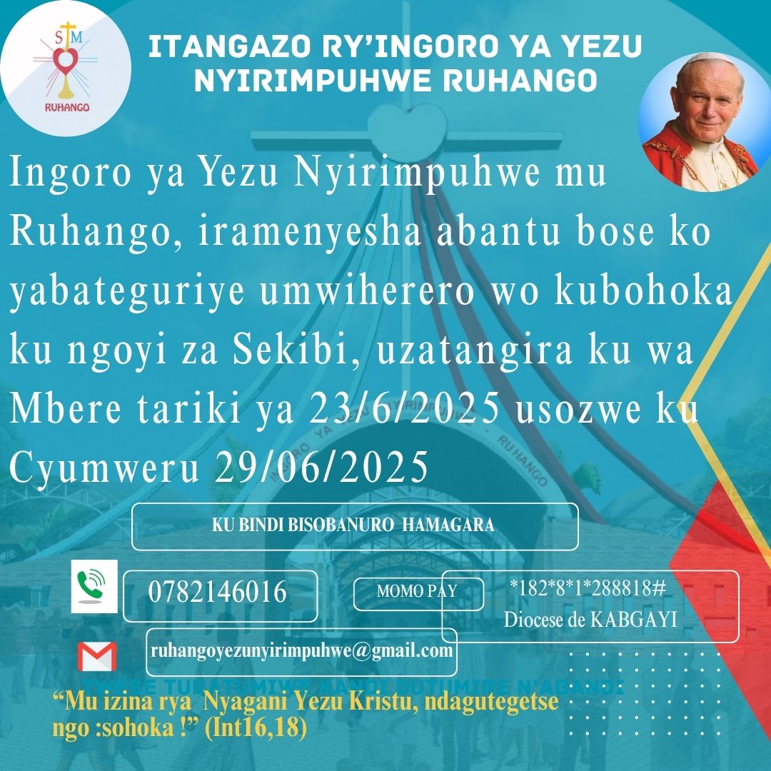Ingoro ya Yezu Nyirimpuhwe Ruhango (@sjm_ruhango) on Twitter photo 