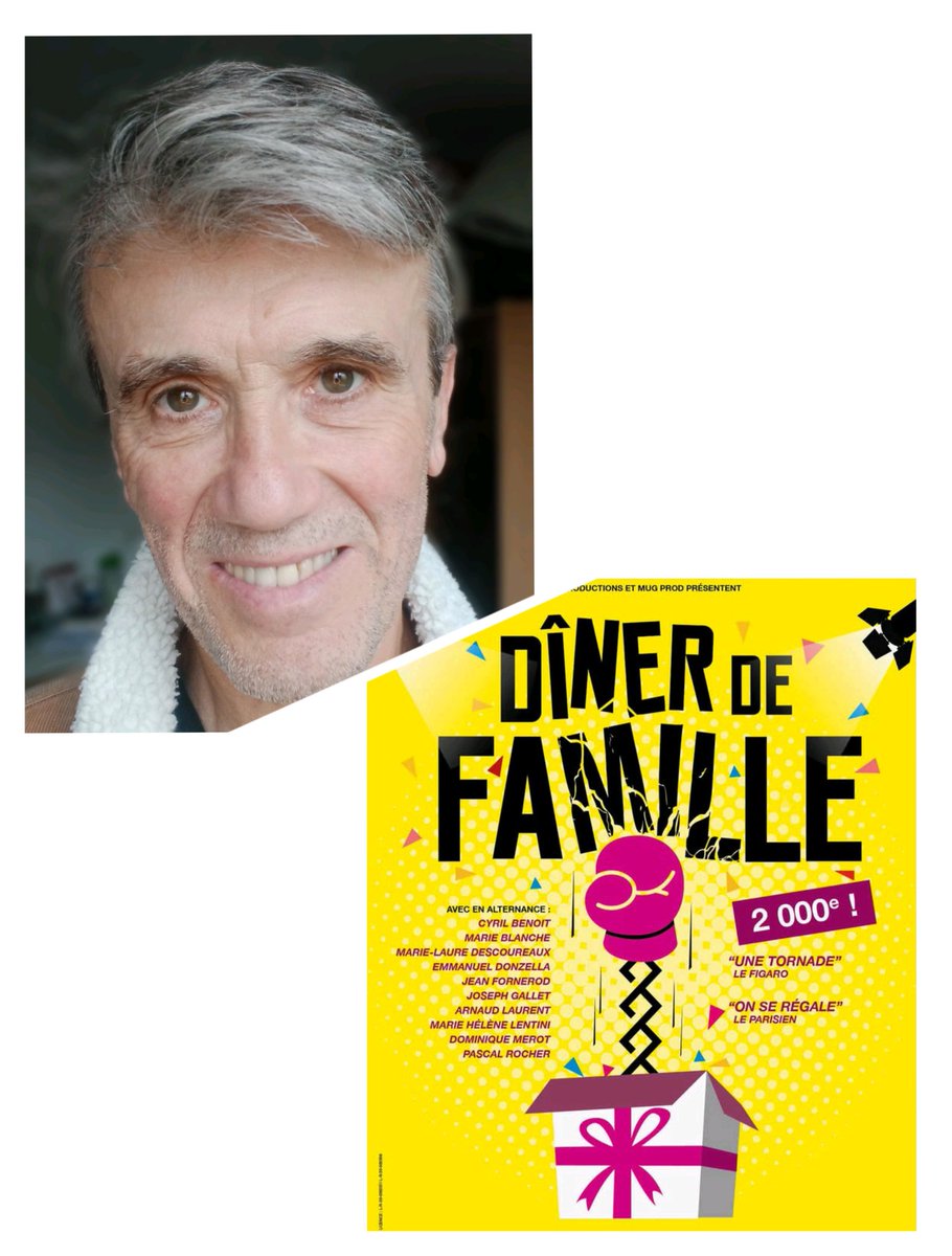 En alternance dans la #comedie @Dinerdefamille au #theatre du Café de la Gare (Paris). Du 4 au 8 et du 11 au 15 juin.#success !!2000ème✨✨✨