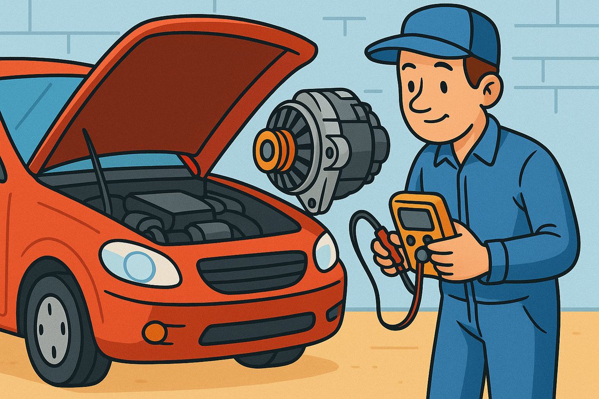 ASMotorRivas's tweet image. El alternador es el encargado de mantener cargada la batería y alimentar los sistemas eléctricos del coche. Si falla, puedes quedarte tirado sin previo aviso. En AS Motor lo revisamos para que todo funcione como debe #RivasVaciaMadrid #Mecánica #Alternador